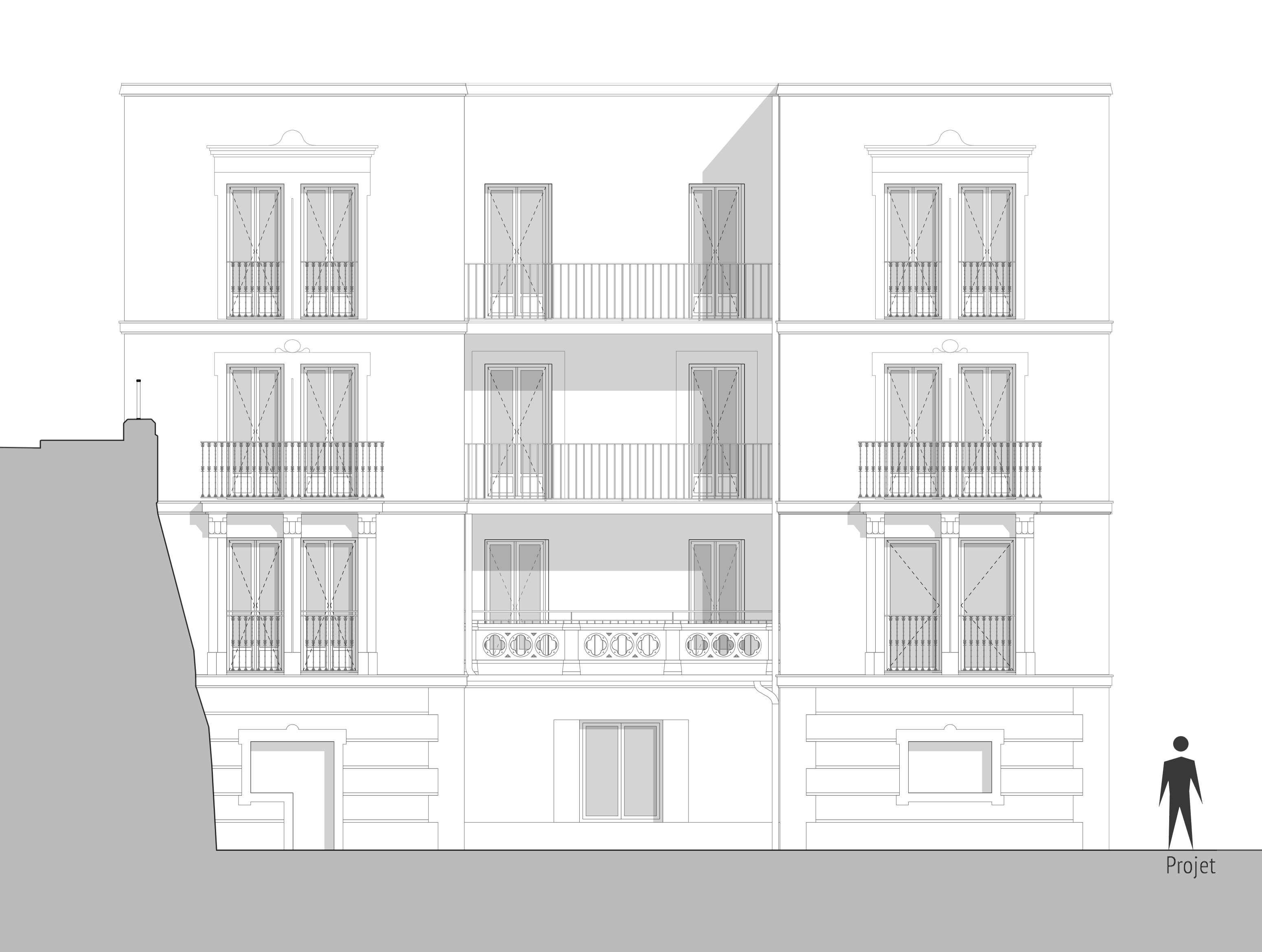 Appart AA-2D-façade projet