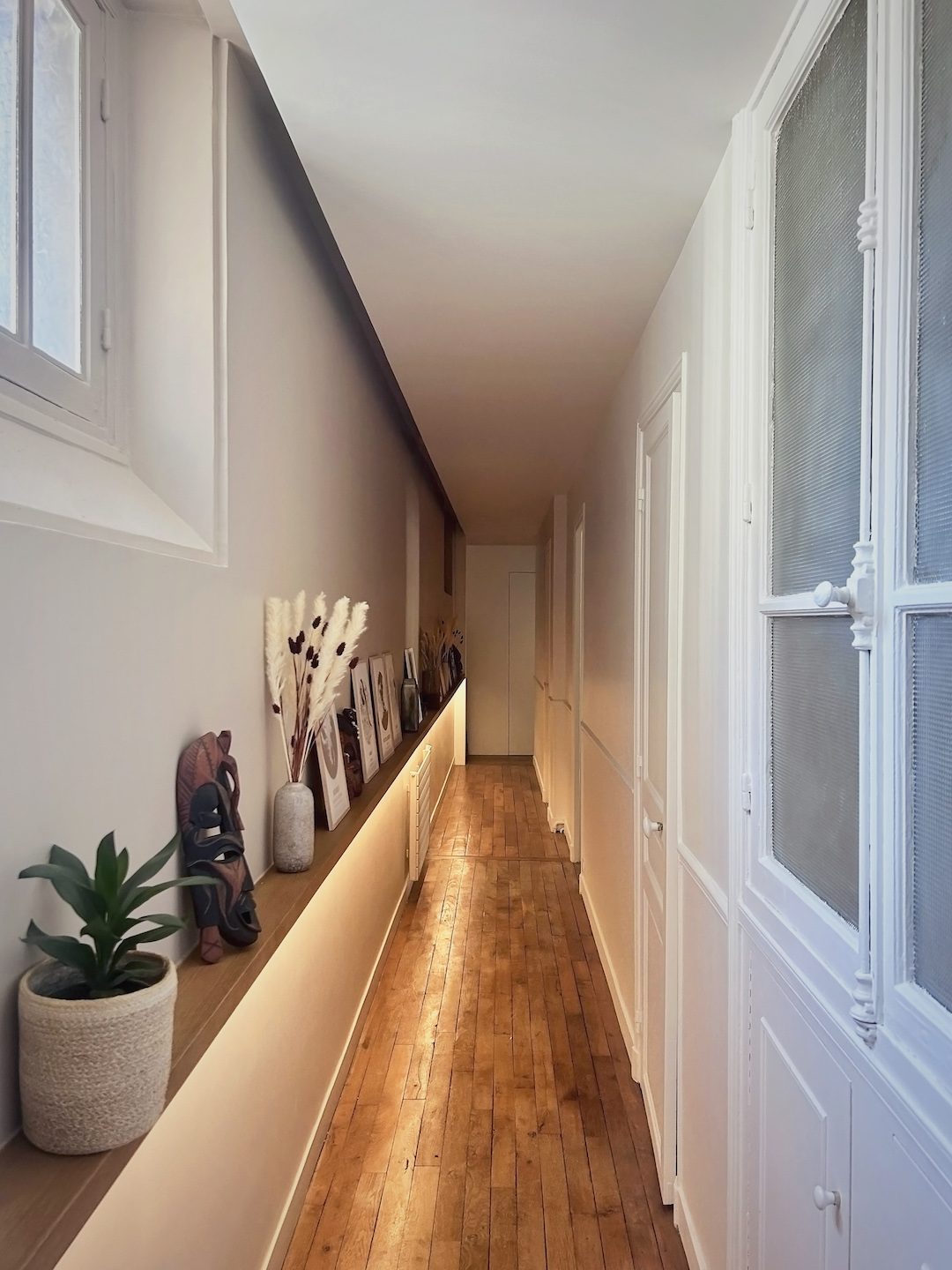 christophe-benichou-architectures-appartement F&C-face couloir-jour